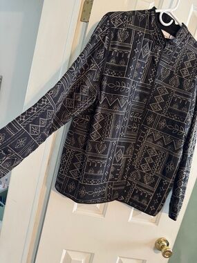 Alfred Dunner Ladies Black Geometric Print Jacket